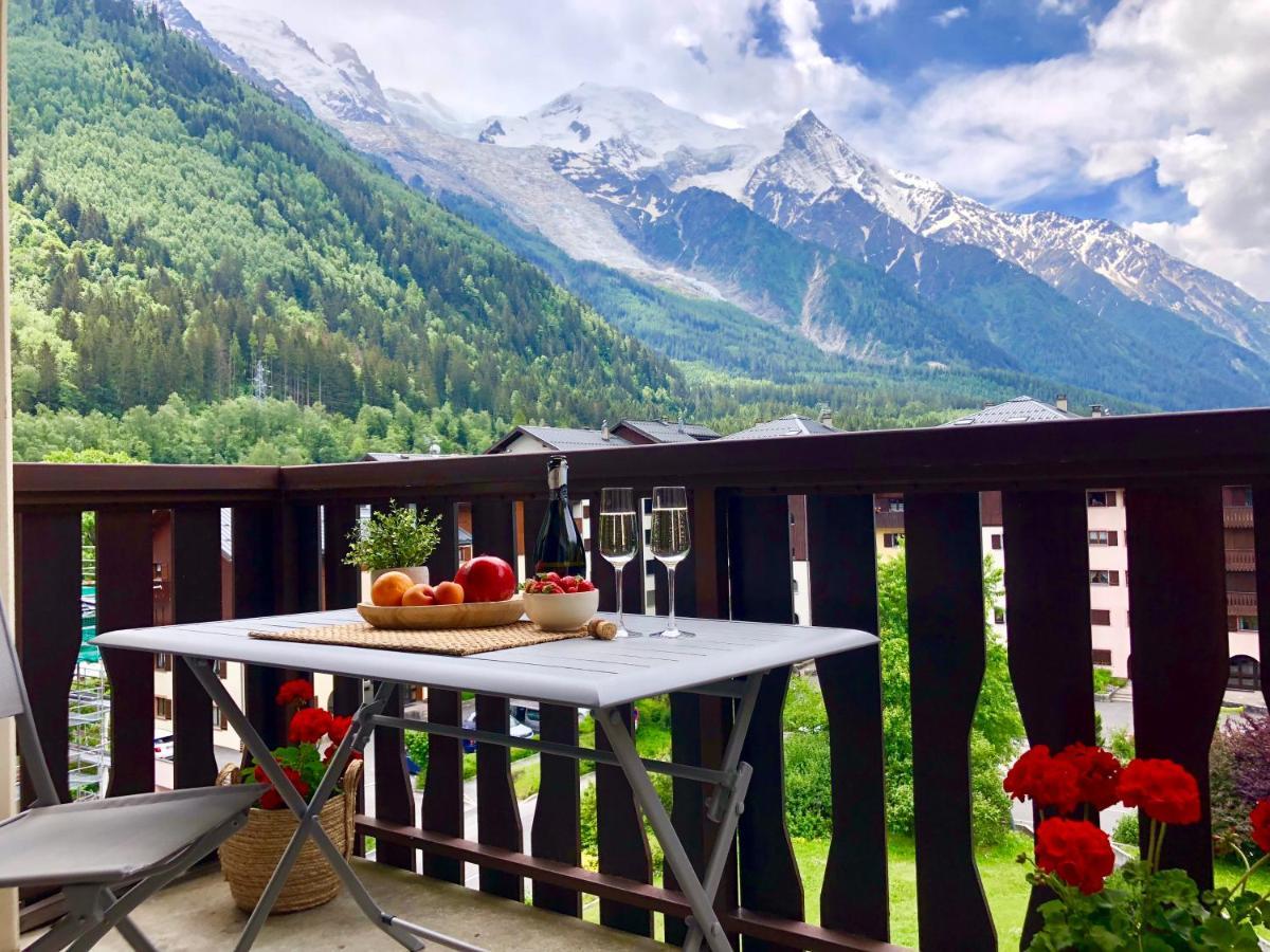 Mont Blanc 43, Vue Mont Blanc , Balcon, Parking Apartment Chamonix Ngoại thất bức ảnh