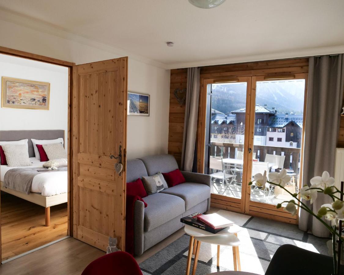 Mont Blanc 43, Vue Mont Blanc , Balcon, Parking Apartment Chamonix Ngoại thất bức ảnh